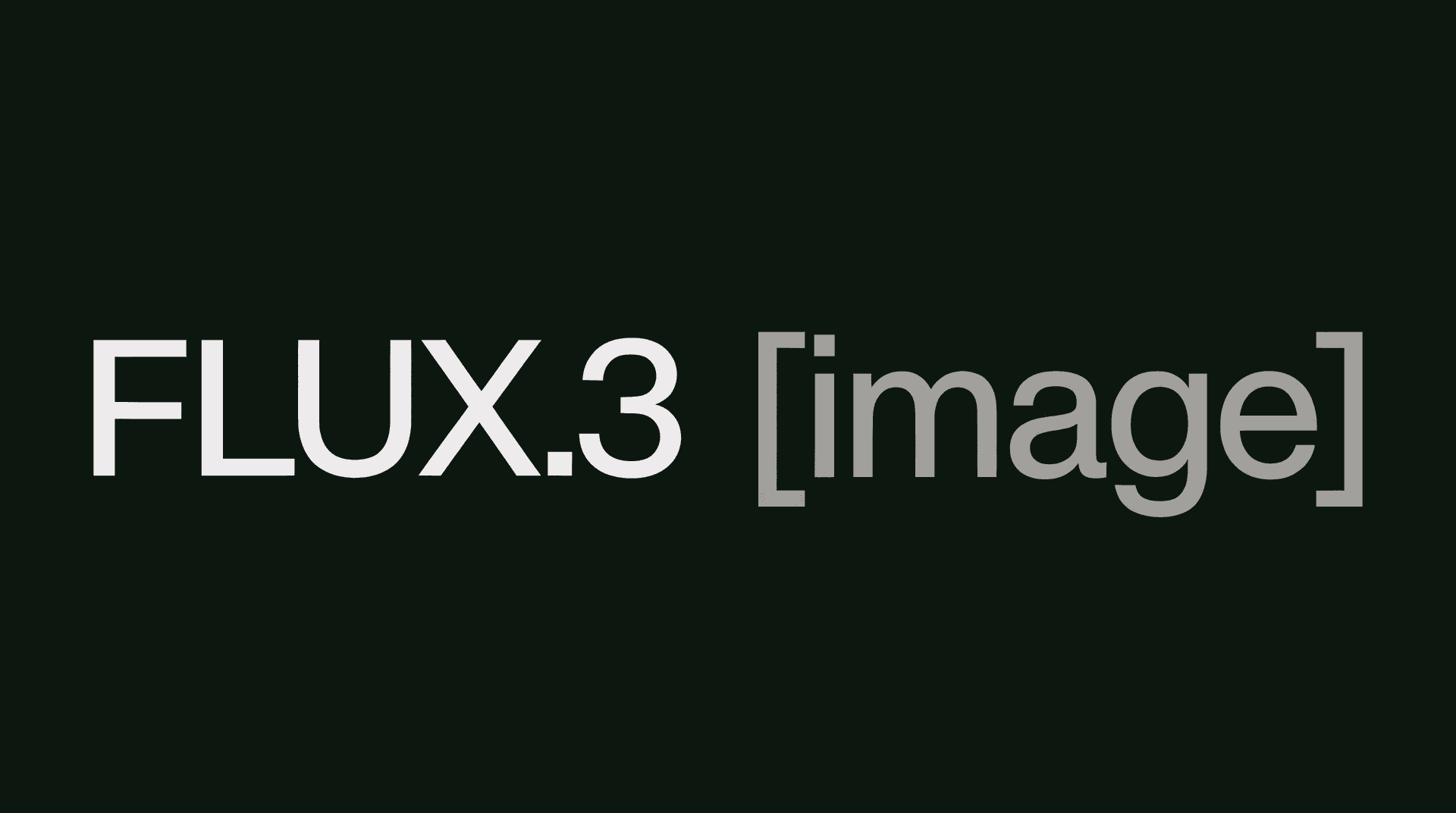 FLUX 3 Image 封面