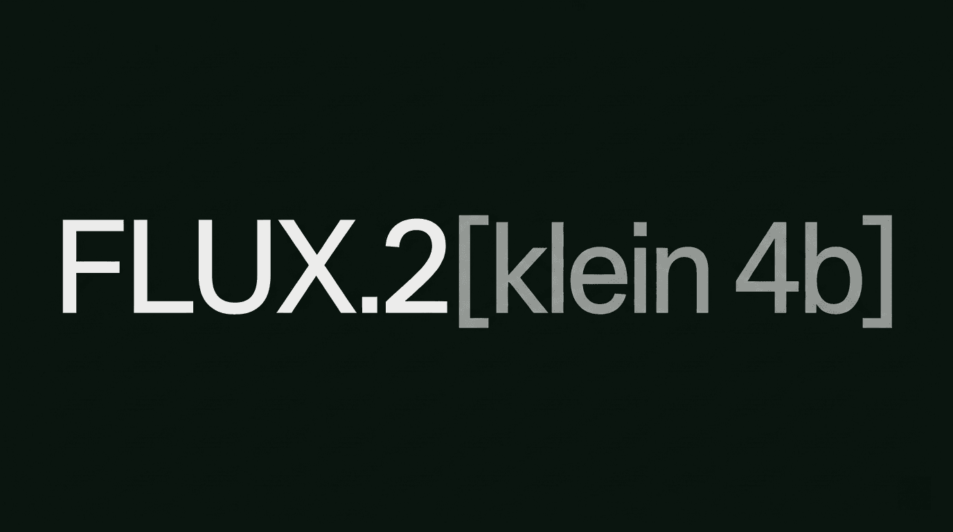 Flux.2 Klein 4B cover