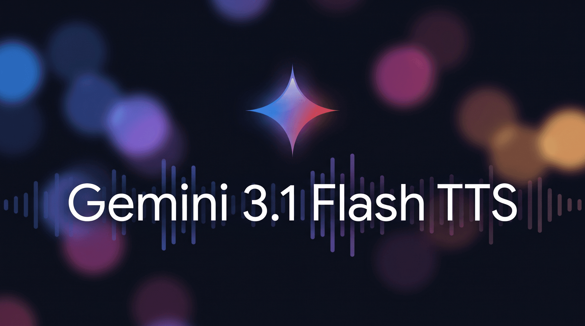 Gemini 3.1 Flash TTS cover